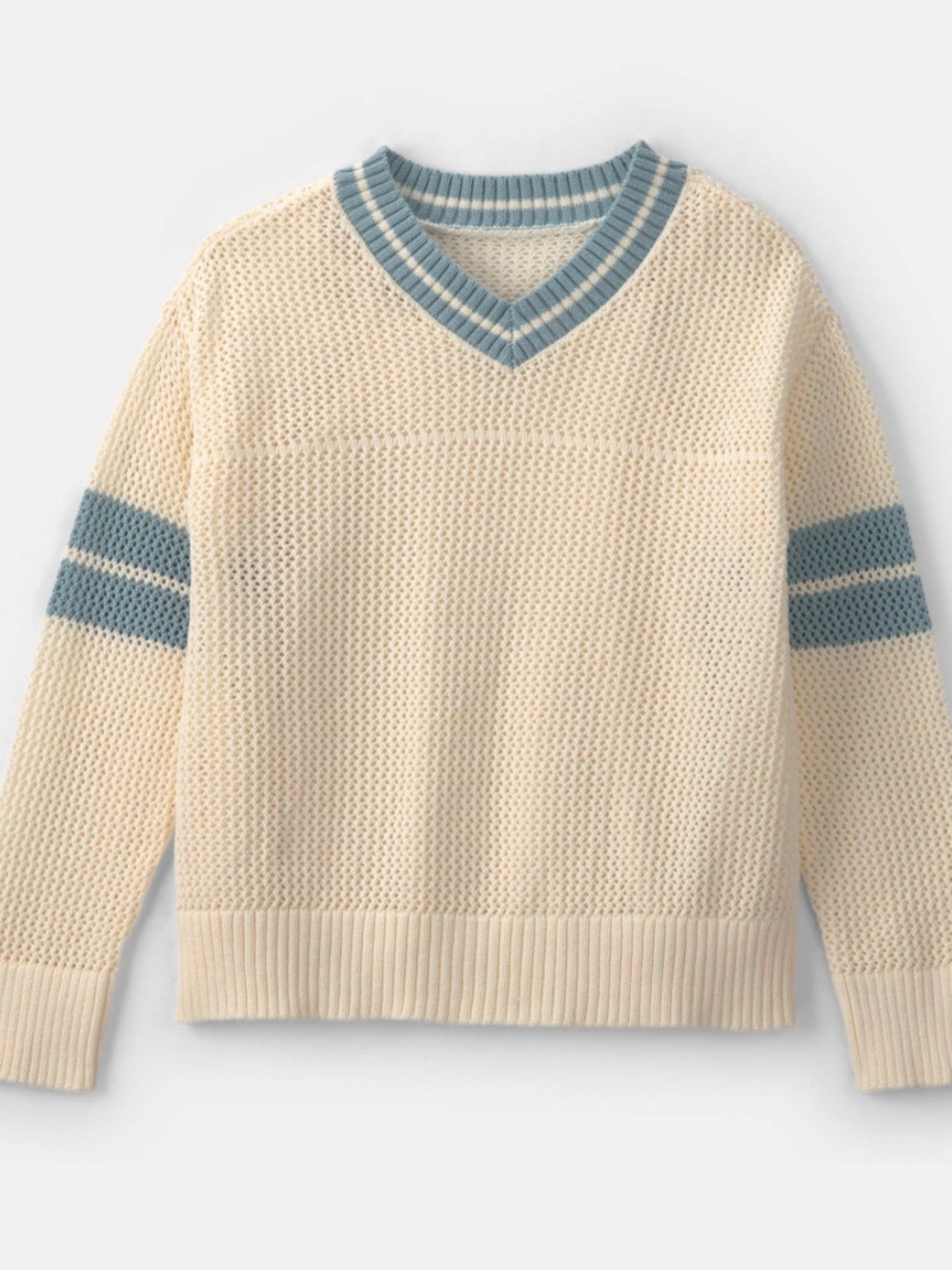 New Carter’s Girls 2-Piece Varsity Sweater Set - Cream/Blue size 6-6x